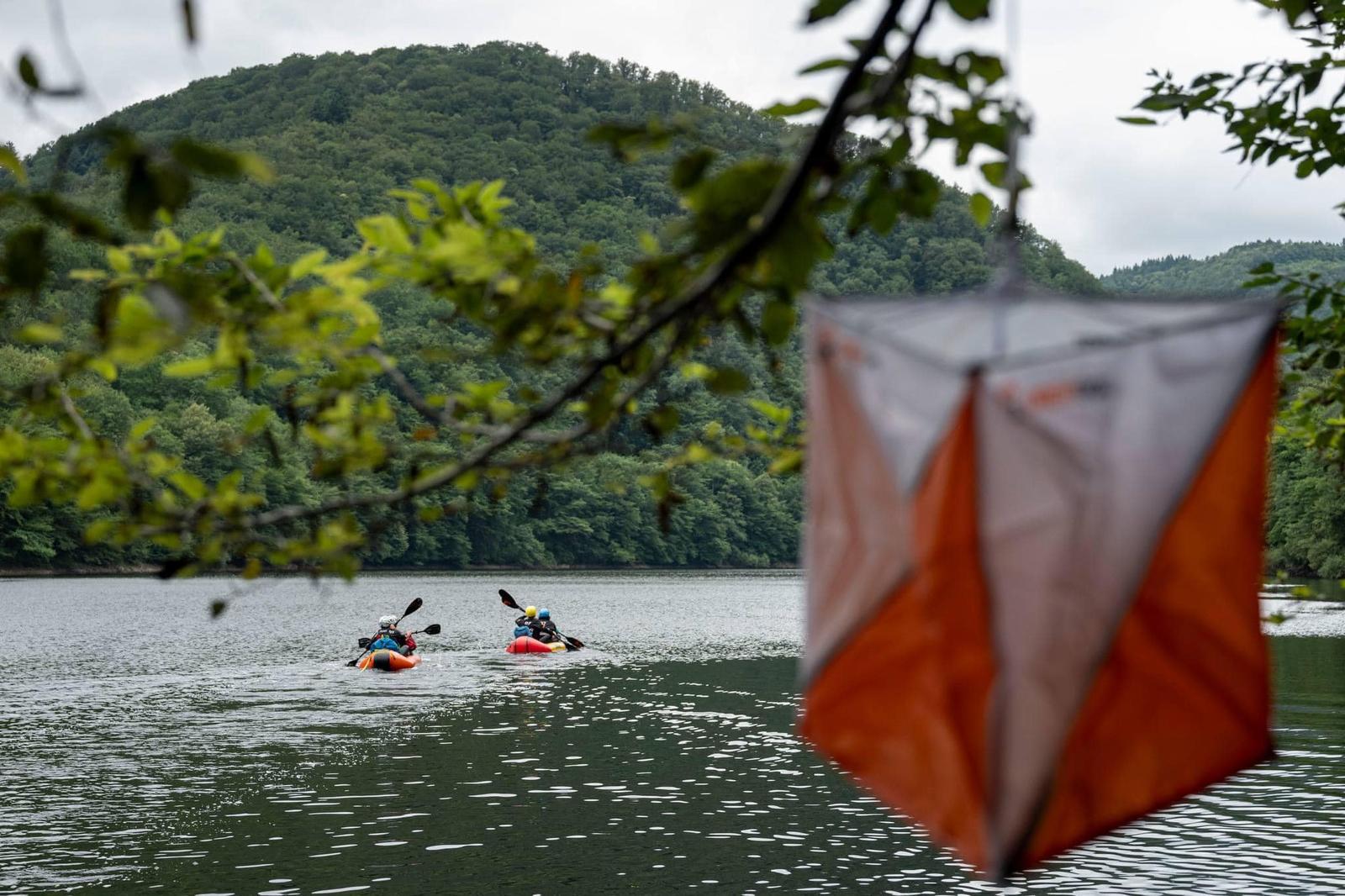 Kayak et orientation en raid - photo Benoît Diacre, Raid in France